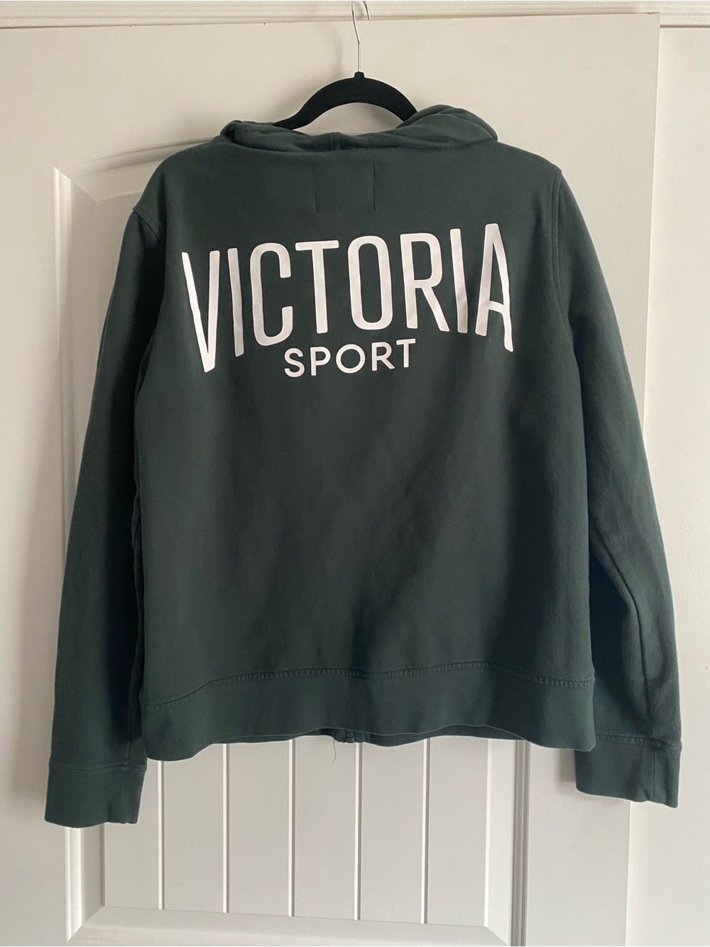 Victoria's Secret Sport Hoodie - Dark Green with White Logo